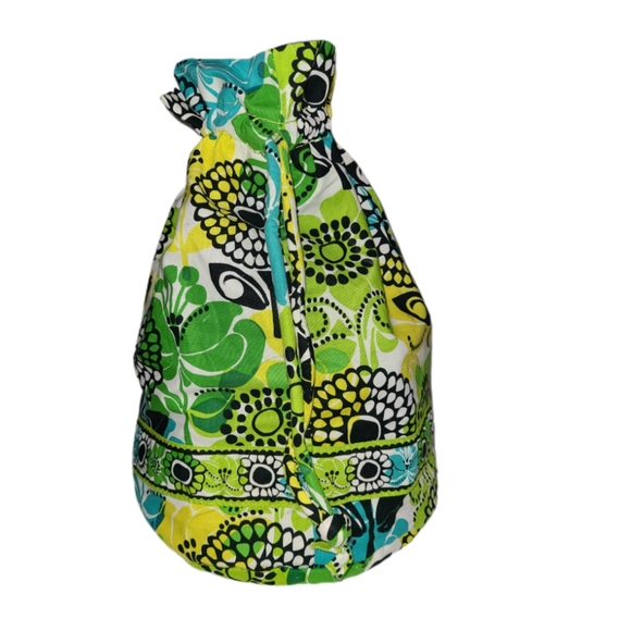 VERA BRADLEY LIMES UP DIAPER BAG & EXTRA SPARE DRAWSTRING CARRY ALL - Picture 4 of 11